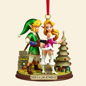 Couple Ornament - Personalized Gifts For Couple Christmas Ornament 05TGMG160925-Homacus