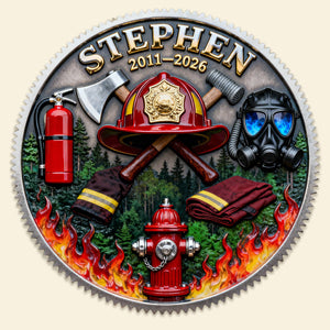 Firefighter Appreciation Printed Metal Coin - Personalized Gifts For Firefighter 03kimg120226-Homacus