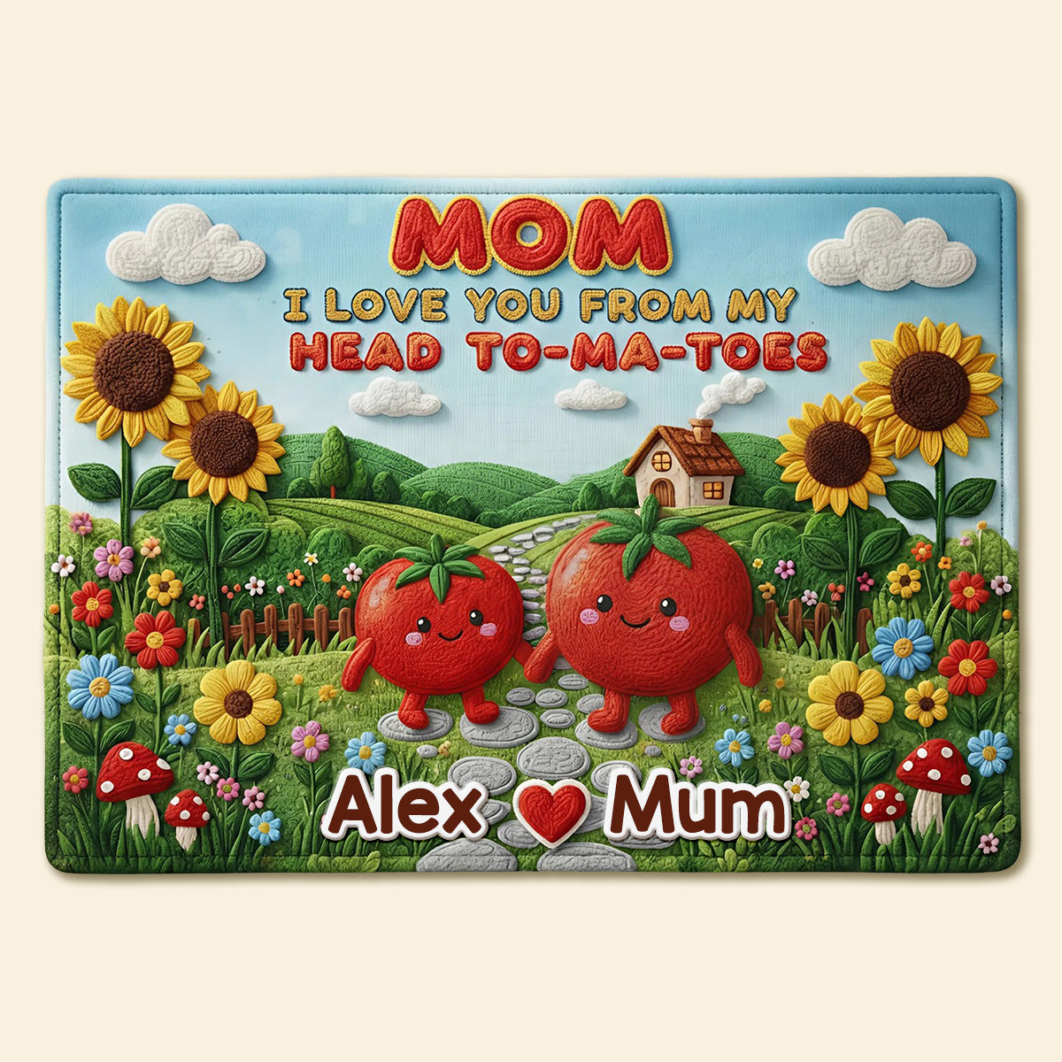Adorable Tomato Doormat - Personalized Gifts For Mom 04tymg040326-Homacus