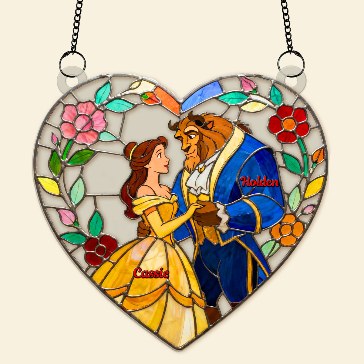 Romantic Couple Suncatcher Ornament Personalized Gifts For Couple 04HYMG090126-Homacus