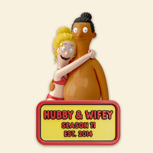 Hubby & Wifey Acrylic Fridge Magnet - Personalized Gifts For Couple 01namg091225-Homacus