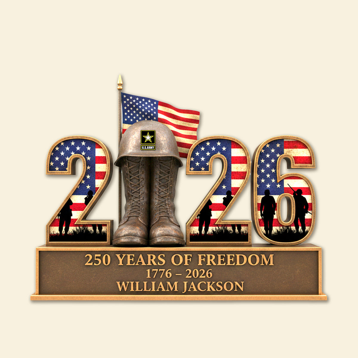 Veteran 2026 Acrylic Plaque - Personalized Gifts For Military Plaque 03OHMG131025-Homacus