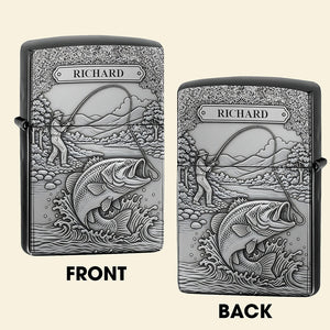 Fishing Man Lighter - Personalized Gifts For Fishing Lovers 02ohta080825-Homacus