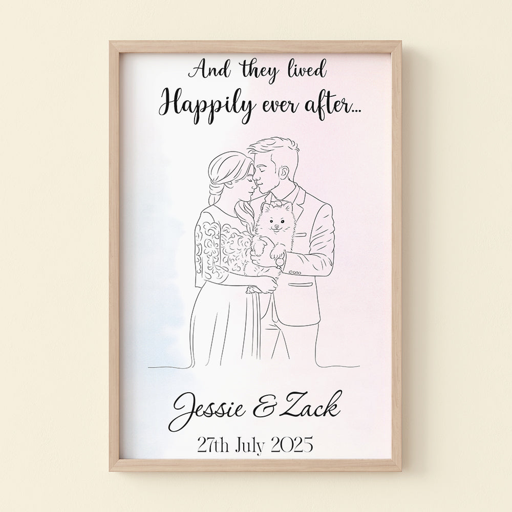 Line Art Couple Canvas - Custom Photo Gifts For Couple 01pgta080825-Homacus