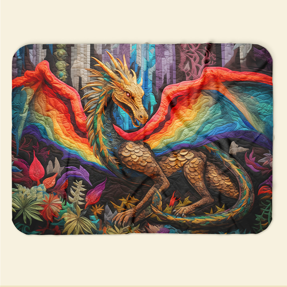 Personalized Gifts For LGBT Blanket, Pride Dragon 02qhpu120924-Homacus