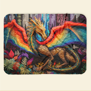 Personalized Gifts For LGBT Blanket, Pride Dragon 02qhpu120924-Homacus