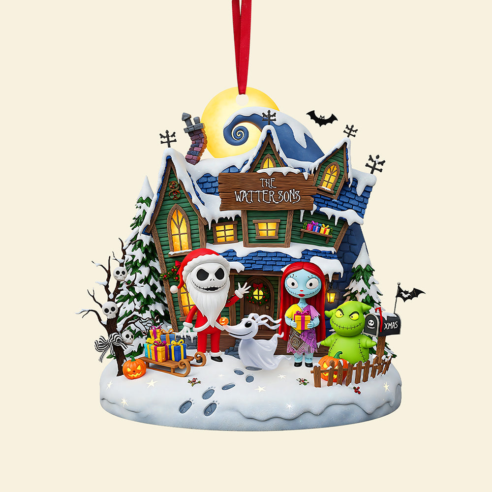 Spooky Family Ornament - Personalized Gifts For Family 01ohta090825-Homacus
