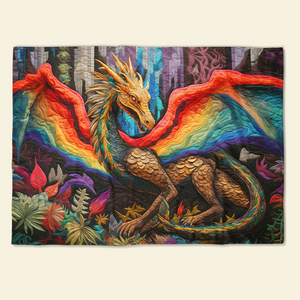 Personalized Gifts For LGBT Blanket, Pride Dragon 02qhpu120924-Homacus