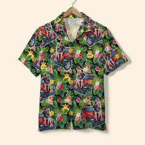 Custom Photo Gifts For Couple Hawaii Shirt 03hudc220624 Upload Couple and Car Image-Homacus