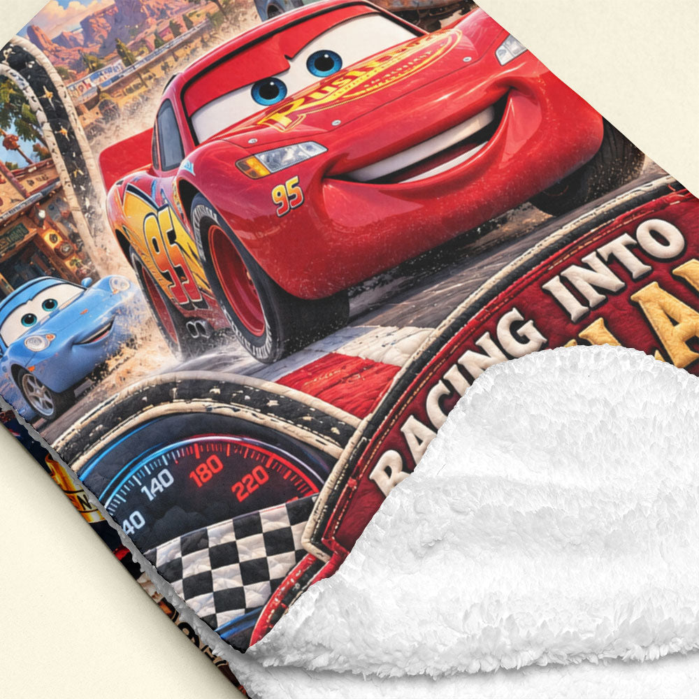 20th Anniversary Speed Fans Cartoon Blanket - Personalized Gifts For Childhood Blanket 04HATI061026-Homacus