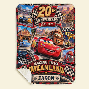 20th Anniversary Speed Fans Cartoon Blanket - Personalized Gifts For Childhood Blanket 04HATI061026-Homacus