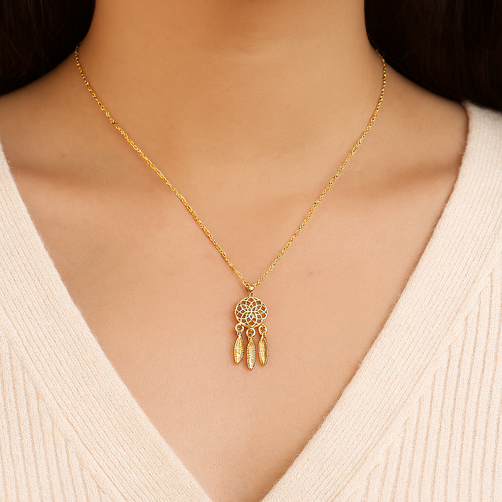Native American Dreamcatcher Necklace For Her-Homacus