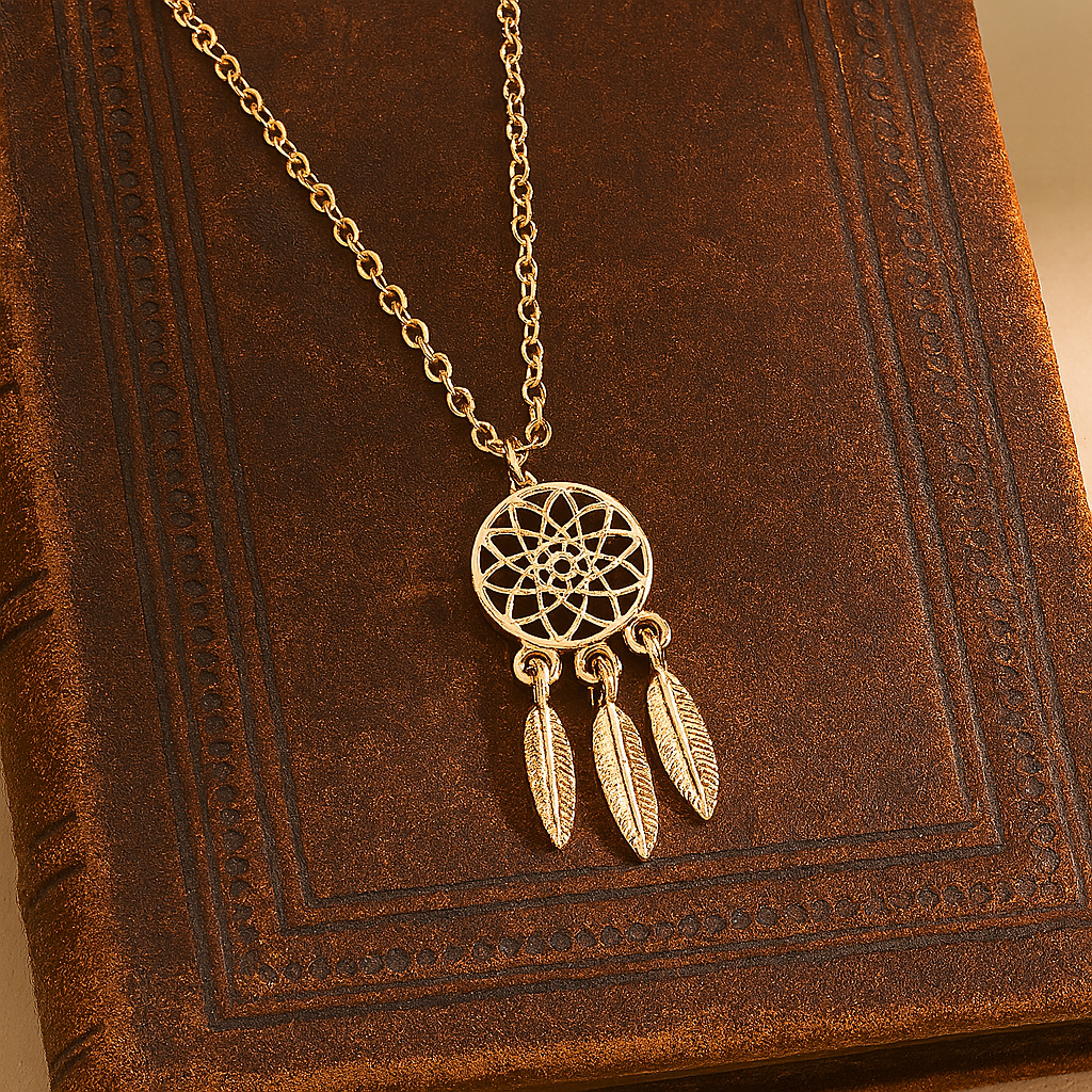Native American Dreamcatcher Necklace For Her-Homacus