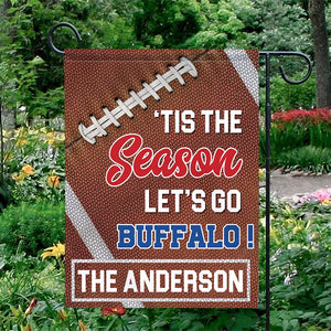 Personalized Gifts For American Football Garden Flag The Family Tis The Season-Homacus
