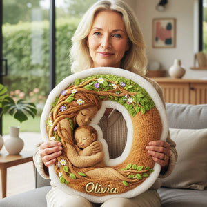 Forest Mom Alphabet Custom Shaped Pillow - Personalized Gifts For Mother 01huta221225-Homacus