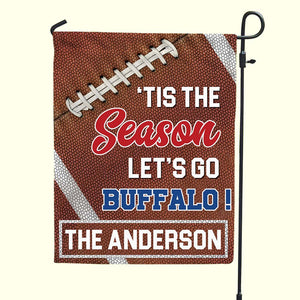 Personalized Gifts For American Football Garden Flag The Family Tis The Season-Homacus