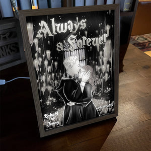 Personalized Gifts For Couples Light Frame Always & Forever 01HUPO261223TM-Homacus
