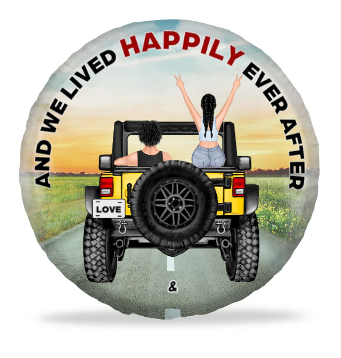 Personalized Gifts For Couple Tire Cover Lived Happily 03huhn220723tm-Homacus