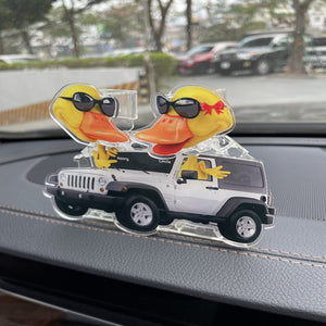 Personalized Gift For Off-road Lovers Shaking Head Standee, Happy Couple Ducks 05qhqn181224-Homacus