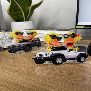 Personalized Gift For Off-road Lovers Shaking Head Standee, Happy Couple Ducks 05qhqn181224-Homacus