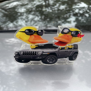 Personalized Gift For Off-road Lovers Shaking Head Standee, Happy Couple Ducks 06qhqn181224-Homacus