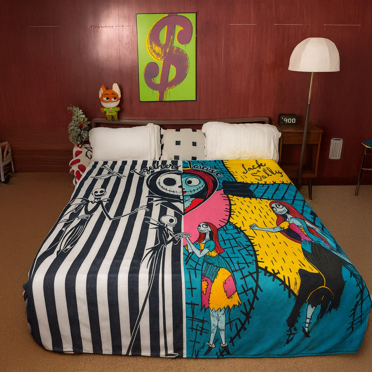 Spooky Soulmates Forever Blanket - Halloween Gifts For Horror Couples 73laxx180725-Homacus