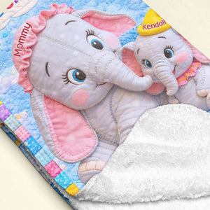 Mom's Love Blanket - Personalized Gifts For Mother 02humg240226-Homacus