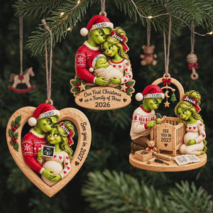 Baby On The Way Christmas Ornament - Personalized Gift For Expecting Parents 01TYTA231026