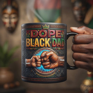 Dope Black Dad Magic Mug - Personalized Gifts For Dads 03hudh200426
