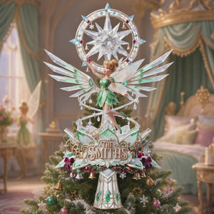 Winter Fairy Acrylic Christmas Tree Topper -  Personalized Gifts For Christmas 02halu020926