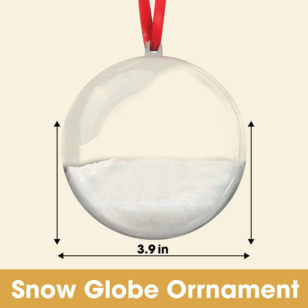 Family Snow Globe Ornament - Personalized Gifts For Family Christmas Ornament 02TGMG120825-Homacus