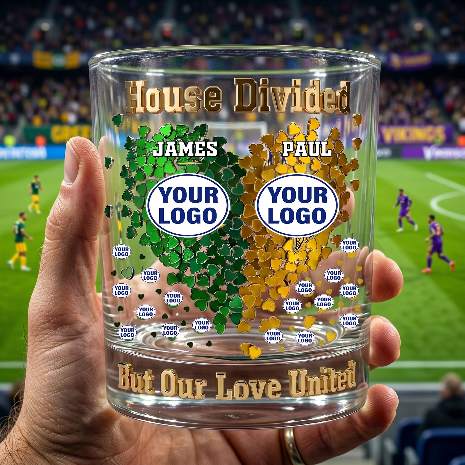 Love United Drinking Glass - Personalized Gifts For Couples 05ohlu170626-Homacus