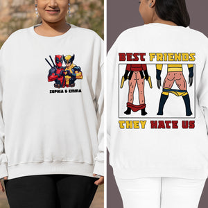 Personalized Gifts For Besties Shirt 02HUDC300724 Funny Best Friends-Homacus