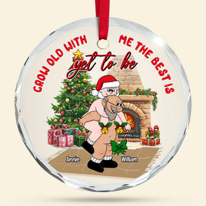 Old Couple Ornament - Naughty & Naked Couple - Personalized Gifts For Couple-Homacus