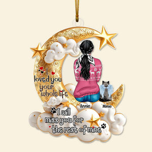 Personalized Christmas Gifts For Cat Lovers Acrylic Ornament 05HULU231024TM-Homacus