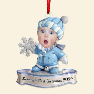 Custom Photo Gifts For Babies First Christmas Ornament 04KALU111024-Homacus