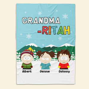 Personalized Gifts For Grandma, Movie Characters Blanket 02TOLU021124HG-Homacus