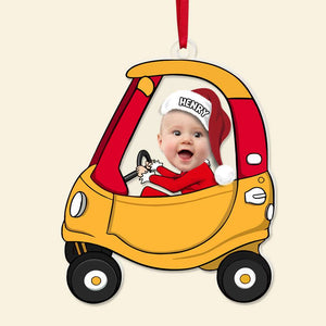 Custom Photo Gifts For Kids Driving Car Acrylic Ornament 04KALU131124-Homacus