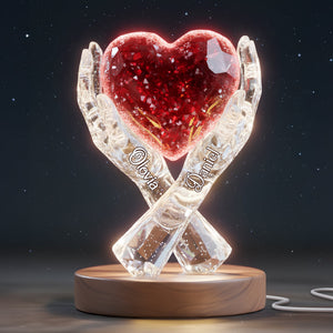 Heart Of Love Acrylic Light Box - Personalized Gift For Couples 06HYLU151225-Homacus
