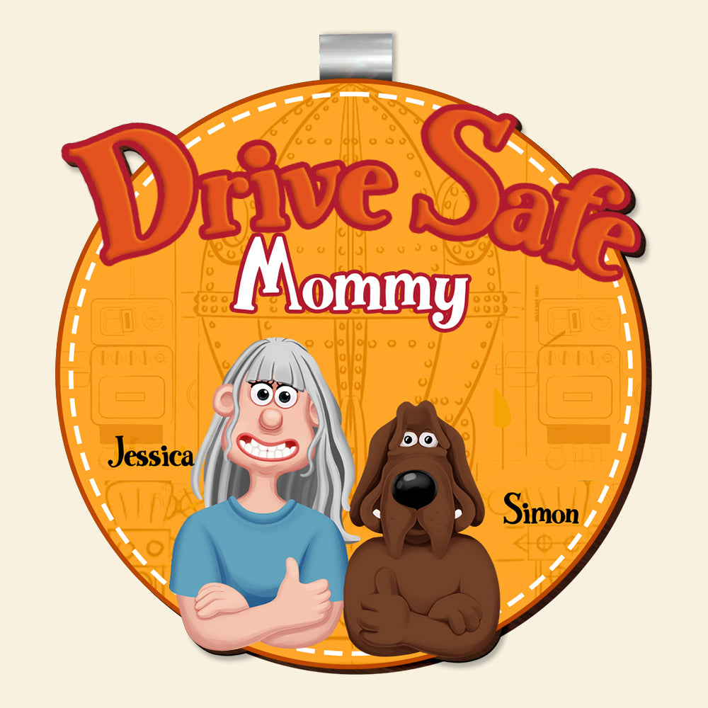 Personalized Gifts For Parents, Car Visor Clip Drive Safe Reminder 03XQLU120225PA-Homacus