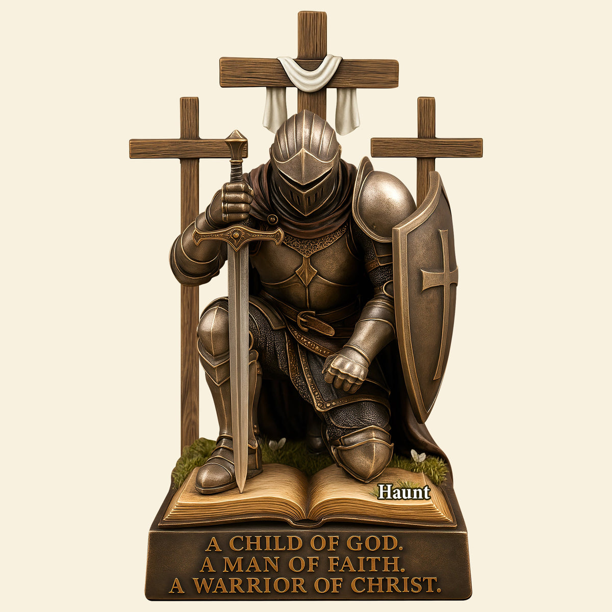 Knight Of Faith Acrylic Plaque – Personalized Christian Christmas Gifts 03HULU130525-Homacus