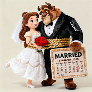 Married Couple Shaped Pillow - Personalized Anniversary Gifts For Couples 02NALU091225