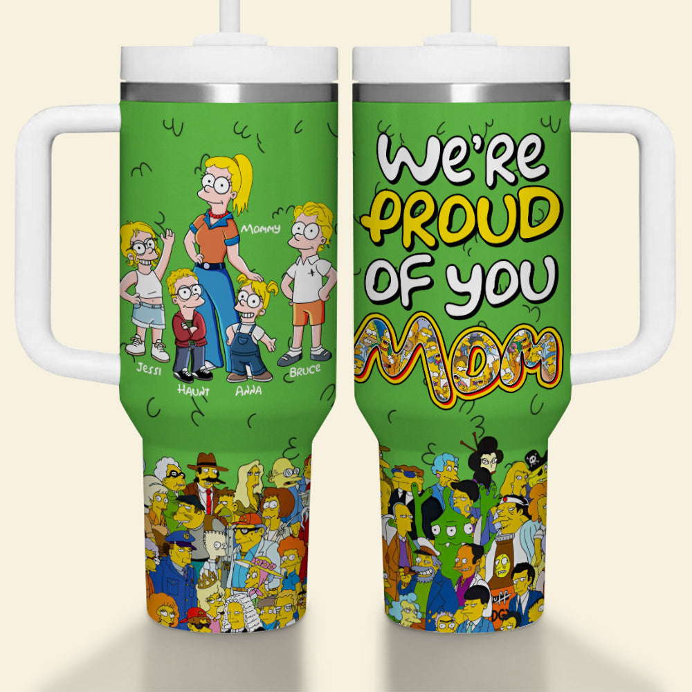 Proud Mom 40oz Tumbler - Personalized Gifts For Mother 01TGLU050425PA-Homacus
