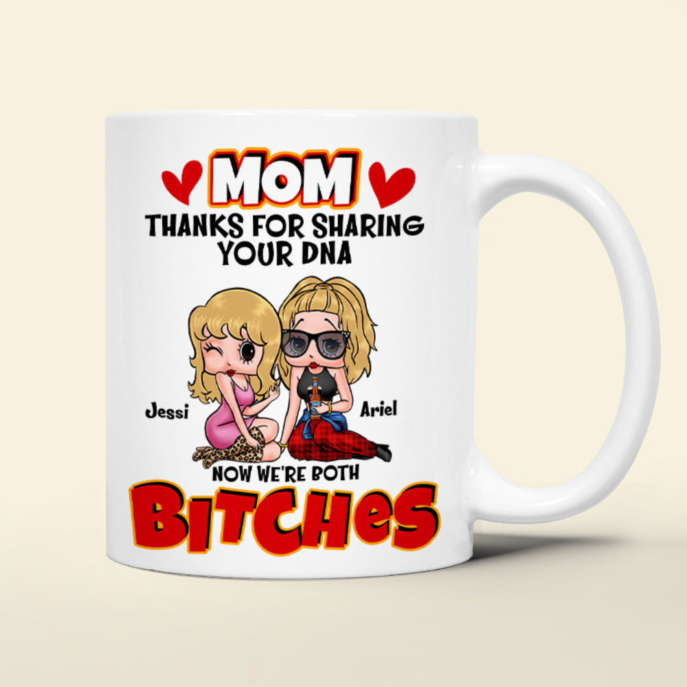 Personalized Gifts For Moms Coffee Mug Thanks For Sharing Your DNA 02TOLU130125HH-Homacus