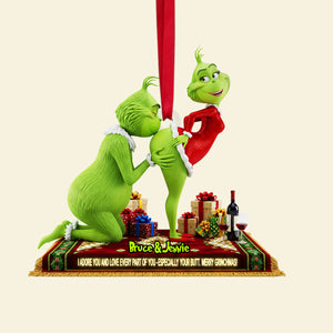 Naughty Green Couple Ornament - Personalized Gift For Couple 02ohlu090925-Homacus