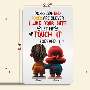 Personalized Gifts For Couple Cartoon Characters Aluminum Wallet Card 03OHLU161224-Homacus