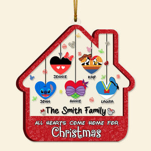 Personalized Gifts For Family Ornament, All Hearts Come Home For Christmas 01QHLU241024-Homacus