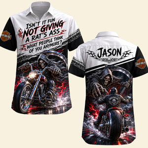 Rough Badass Motorcycle Hawaiian Shirt - Personalized Gifts For Biker 02qhta240626-Homacus
