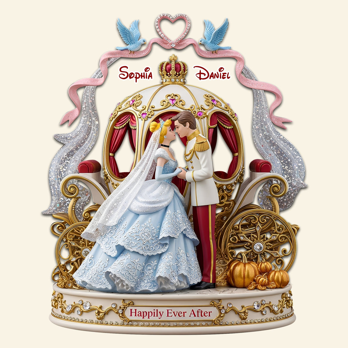 Fairy Tale Couple Plaque - Personalized Gifts For Couple 01tolu180625-Homacus