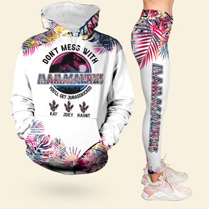 Personalized Gifts For Mom Set Hoodie & Leggings- Don't Mess With Mamasaurus 02OHLU040325-Homacus